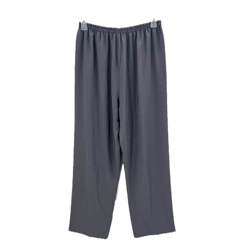 Mack & Mack Gray Magic Fabric Slinky Knit Pull On Slacks Dress Pants Womens XL